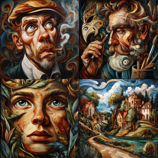 Swirling Oil Surrealism