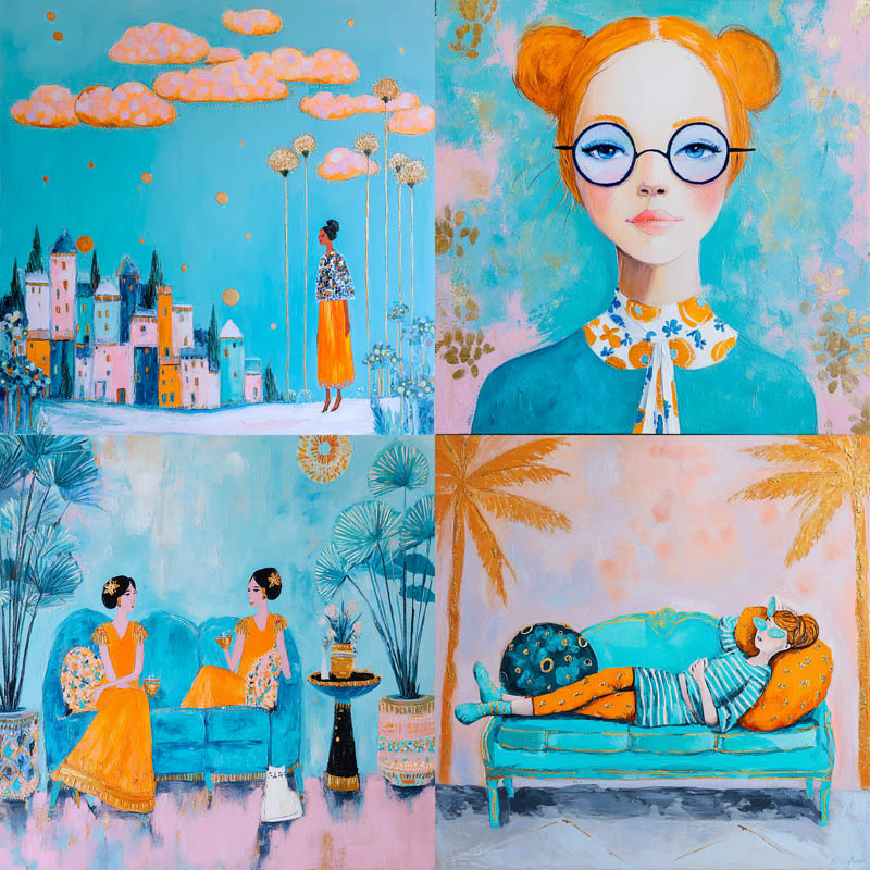 Whimsical Decorative Folk Art