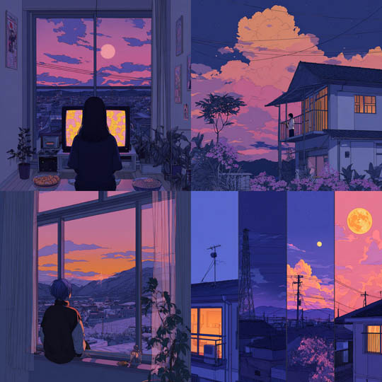 Anime-Inspired Pastel Dusk