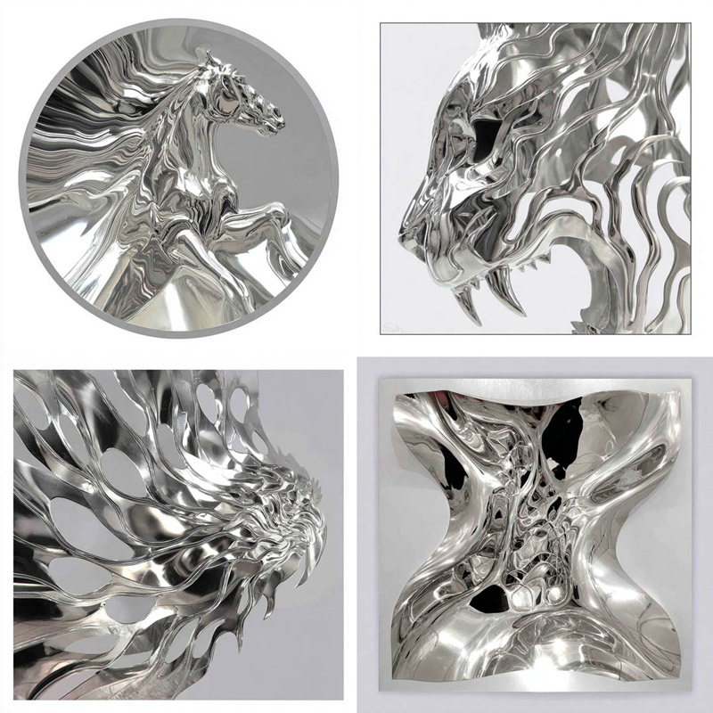 Futuristic Metallic 3D Abstractions