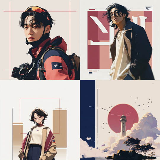 Korean Minimal Portraits