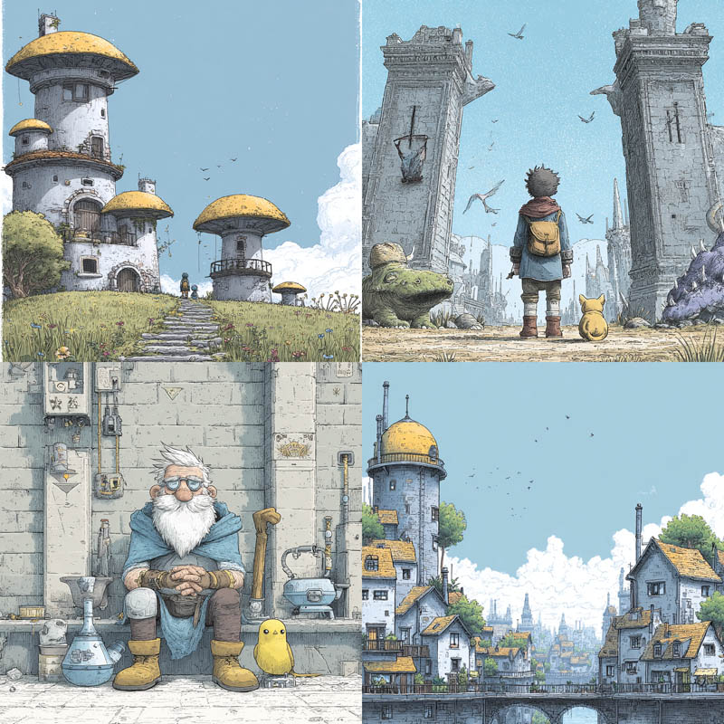 Whimsical Fantasy Concept Art