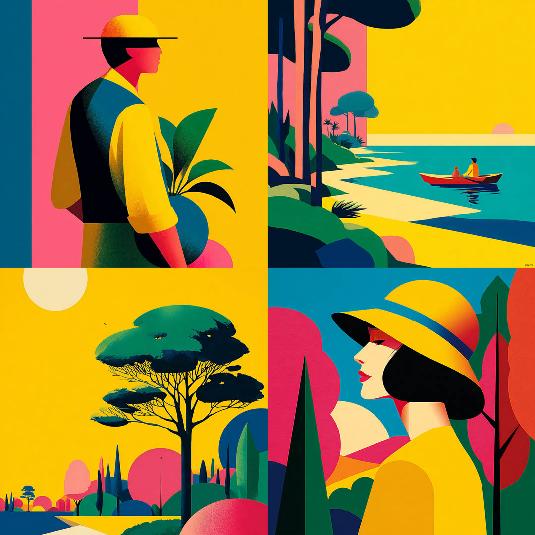 Vibrant Flat Graphic Style
