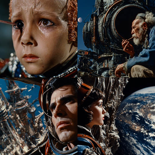 Retro Space Epic Realism