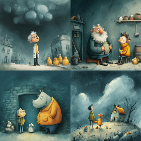 Whimsical Painterly Sketch