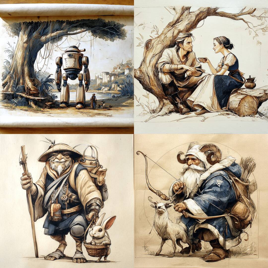 Whimsical Fantasy Sketches