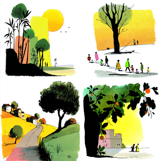 Minimalist Ink Illustration