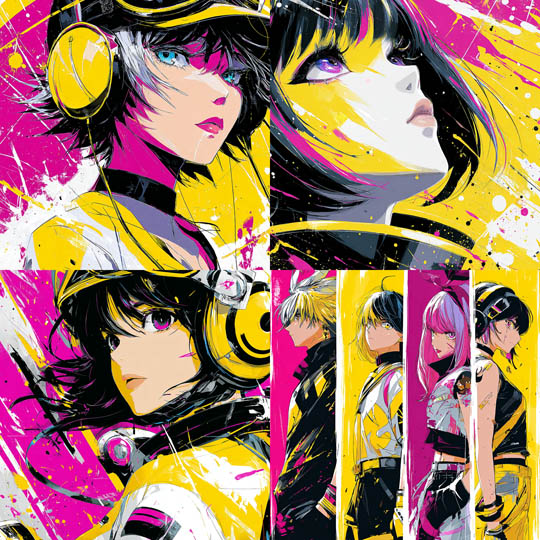 Neon Manga Pop