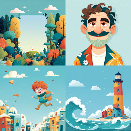 Playful Flat Illustration