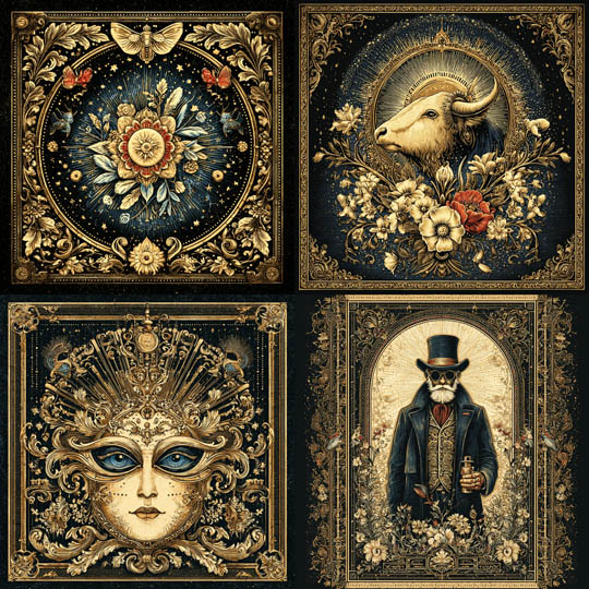 Ornate Baroque Engraving