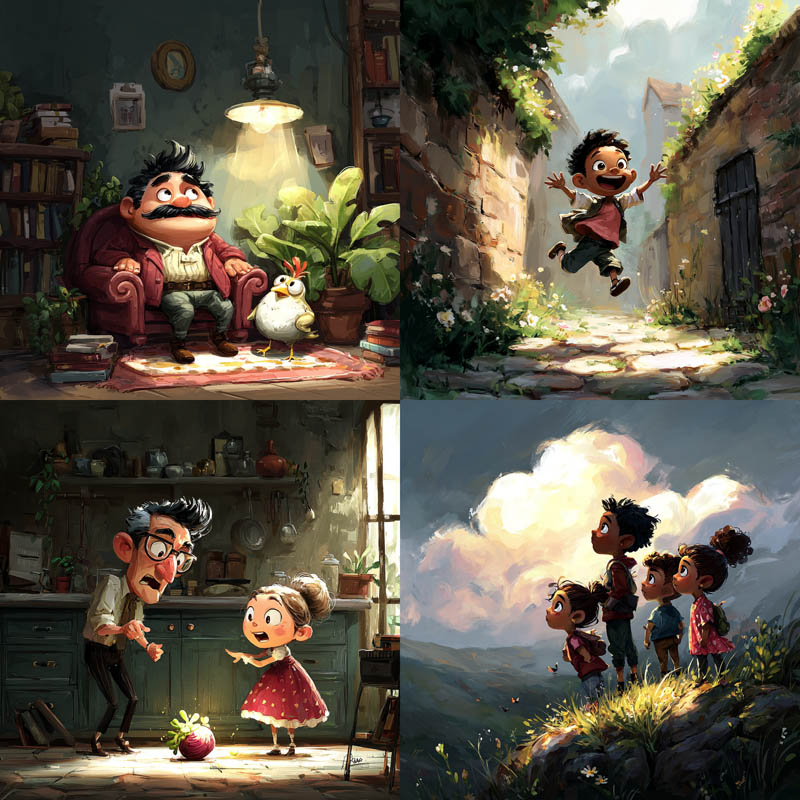 Whimsical Painterly Storybook