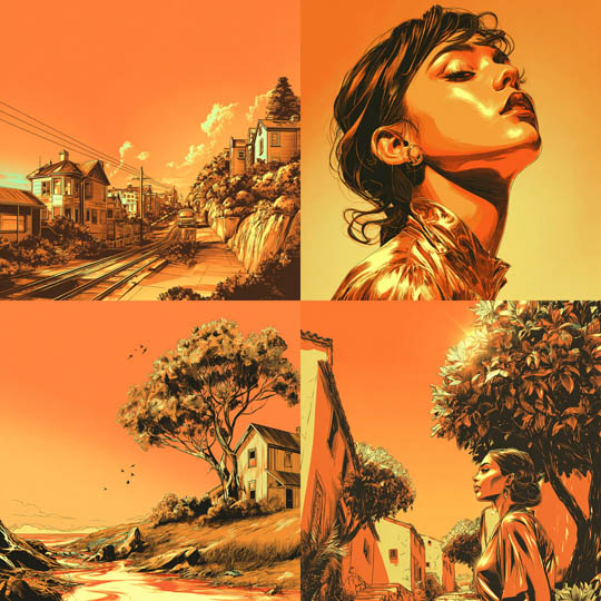 Golden Sepia Realism