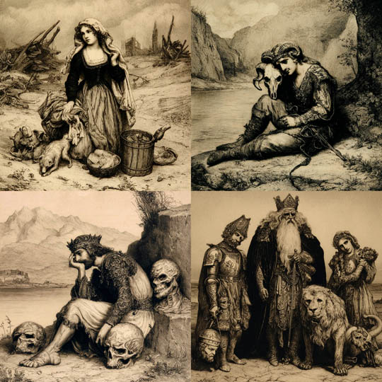 Dark Romantic Etching