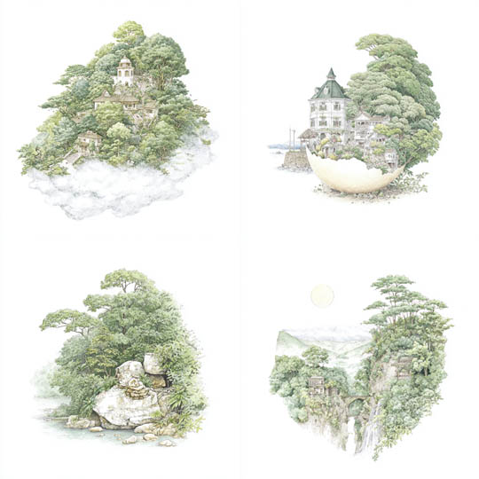 Delicate Architectural Fantasies