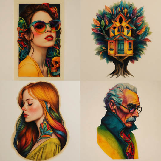 Psychedelic Portrait Illustration