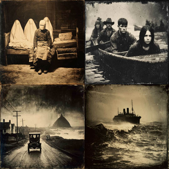Sepia Maritime Ghost Photography