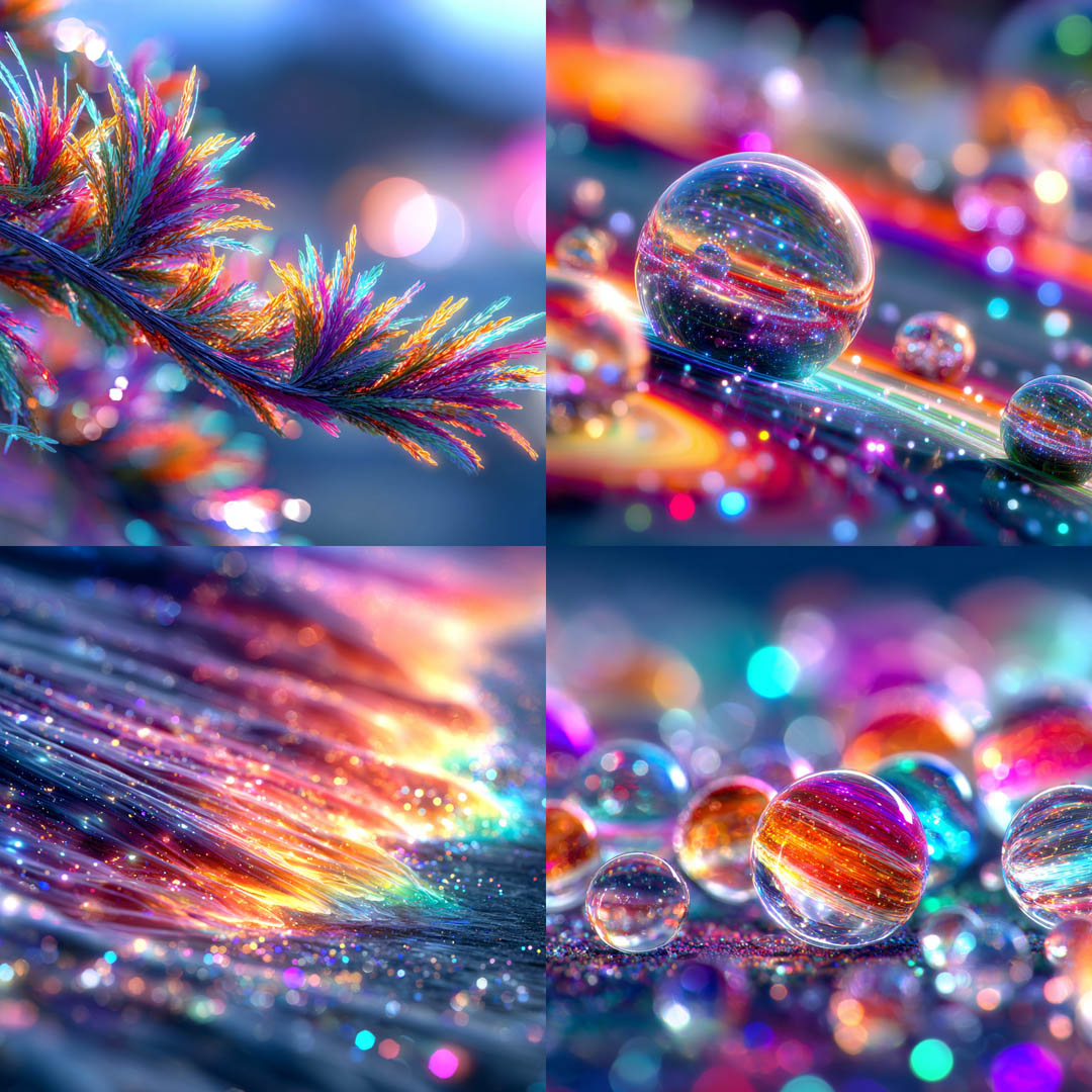 Vibrant Hyperreal Macro CGI