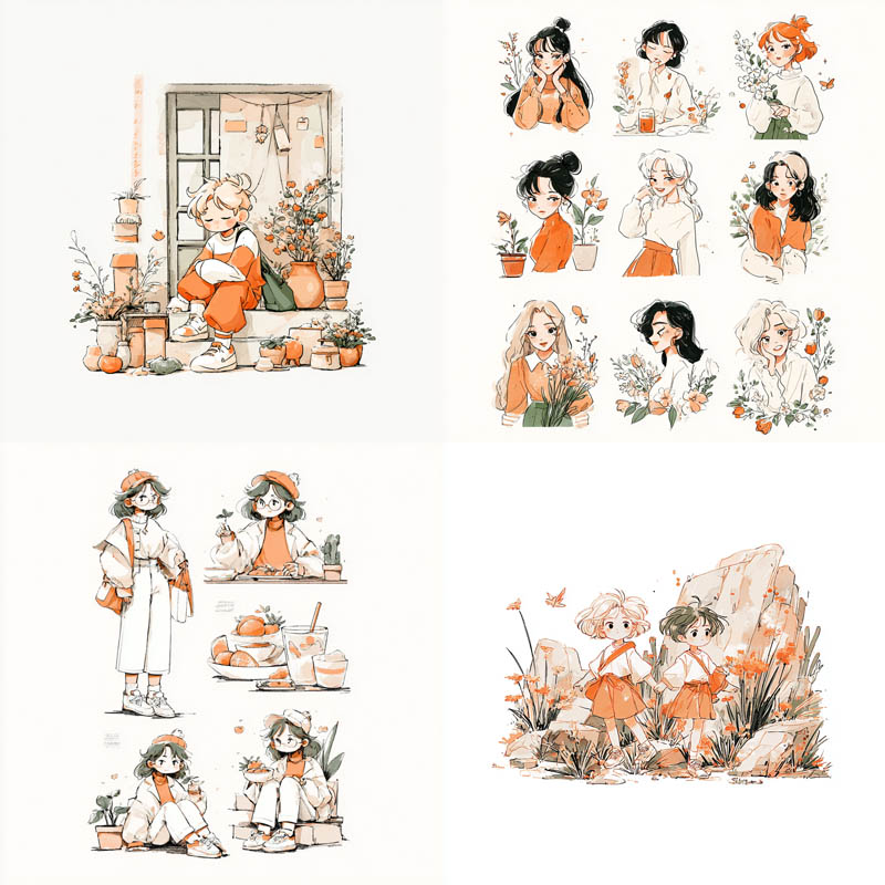 Playful Sketchbook Illustrations