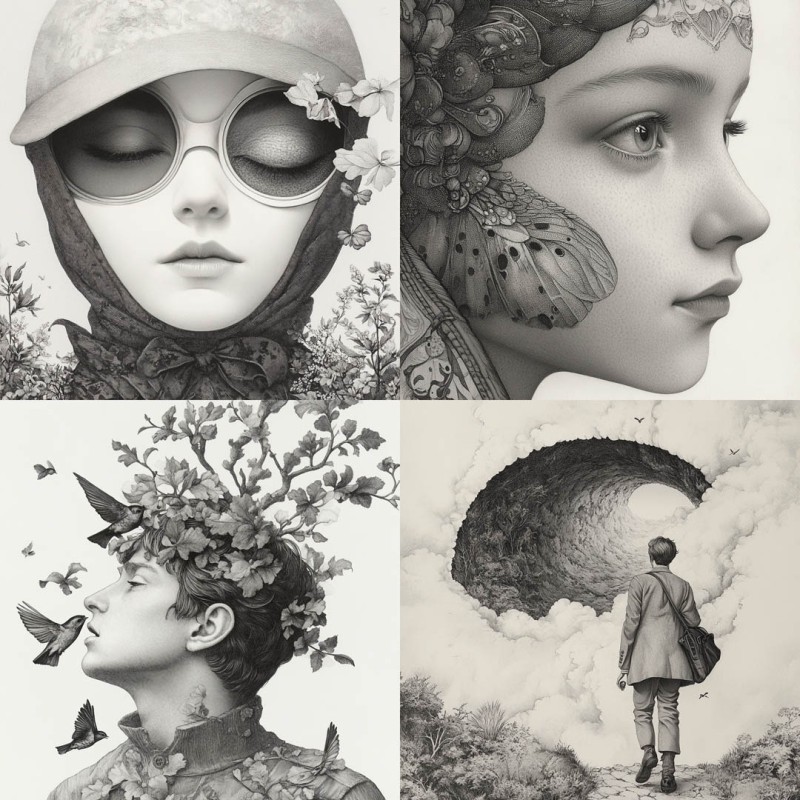 Refined Graphite Illustration