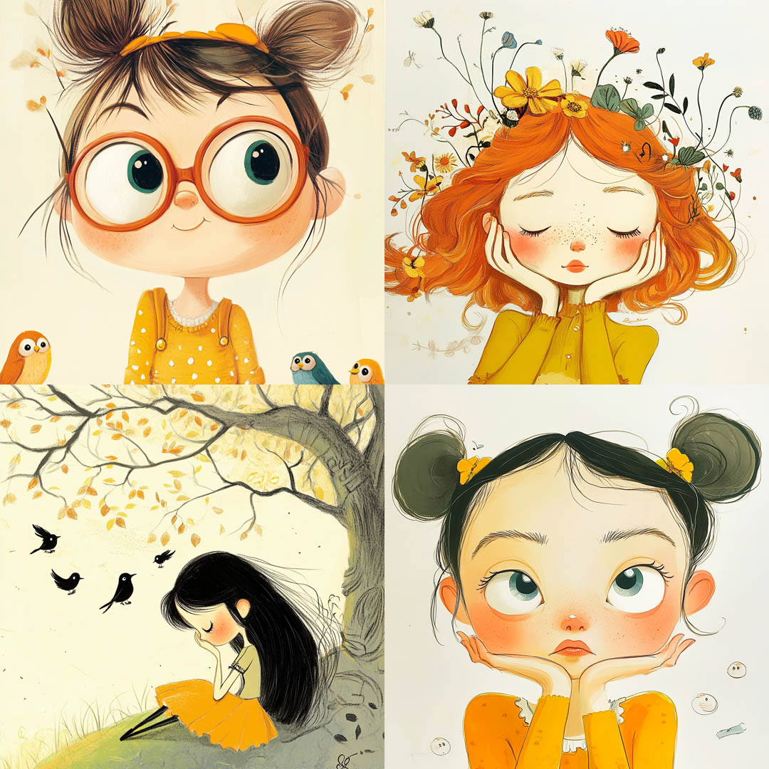 Vibrant Child-like Illustrations