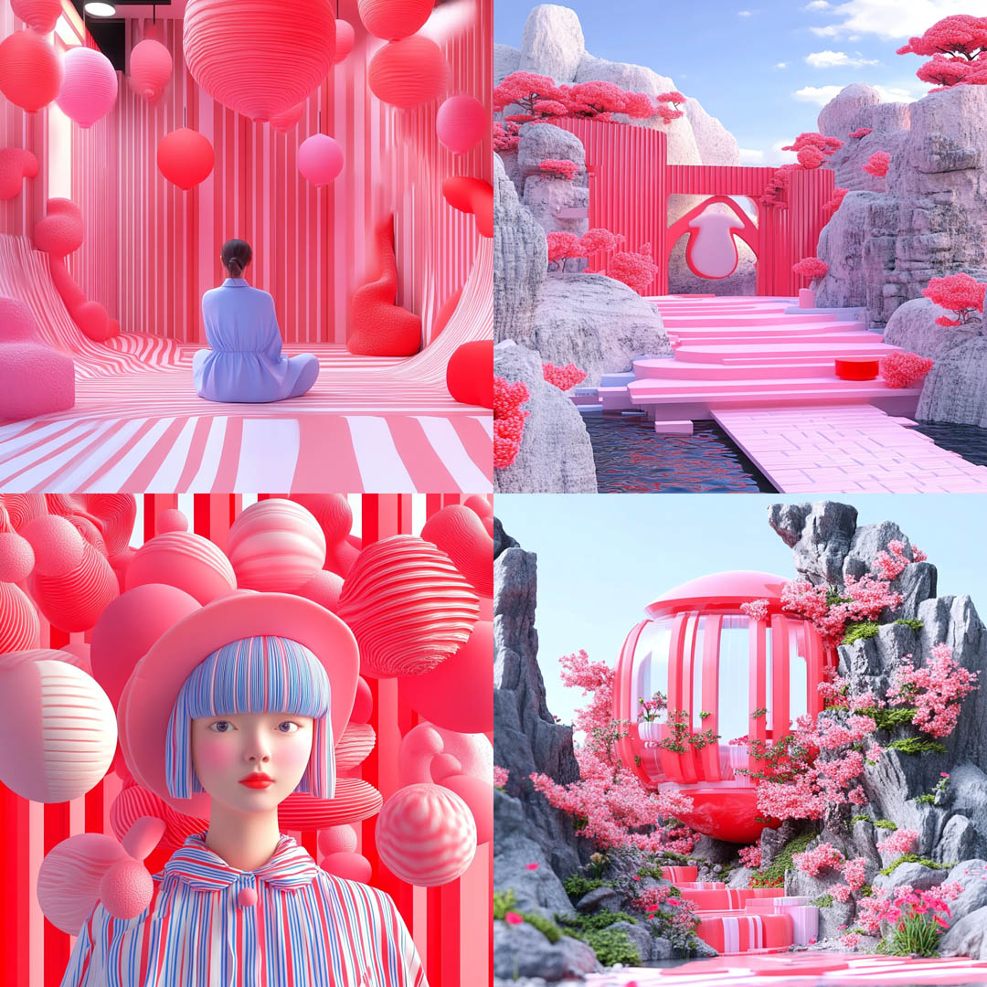 Pink Bubblegum 3D