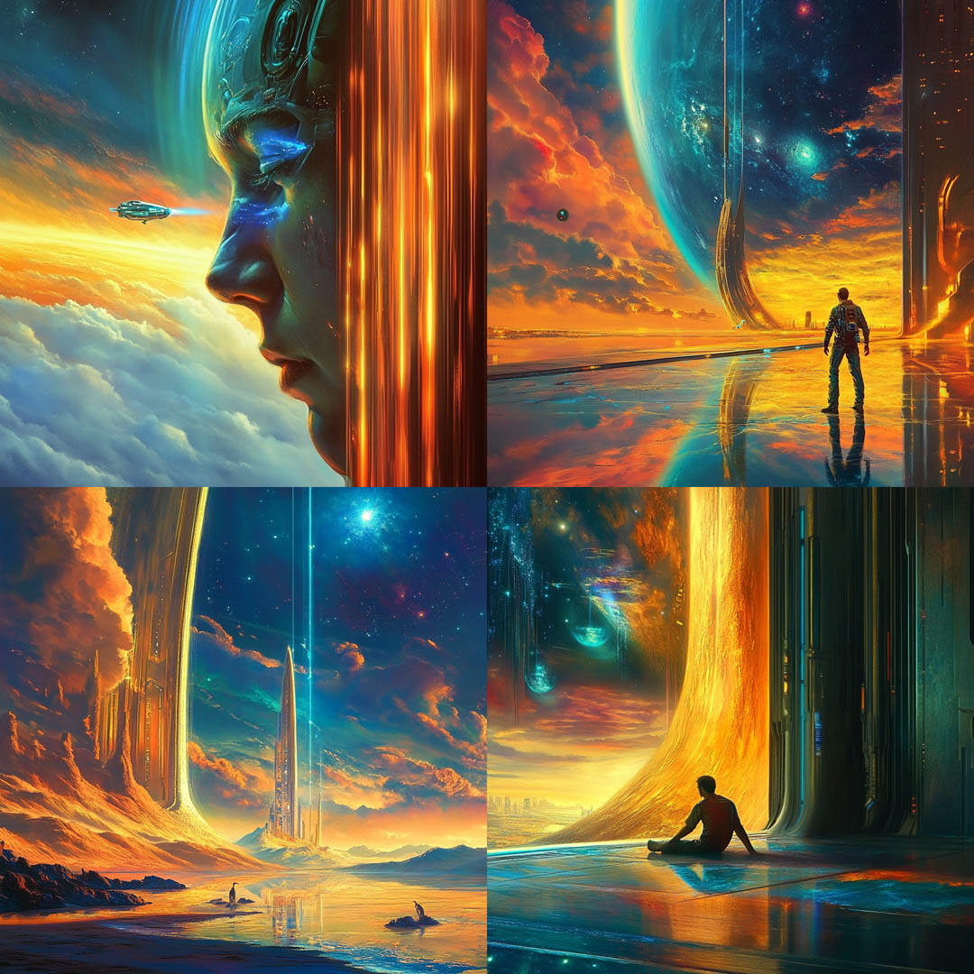 Vibrant Sci-fi Dreamscape