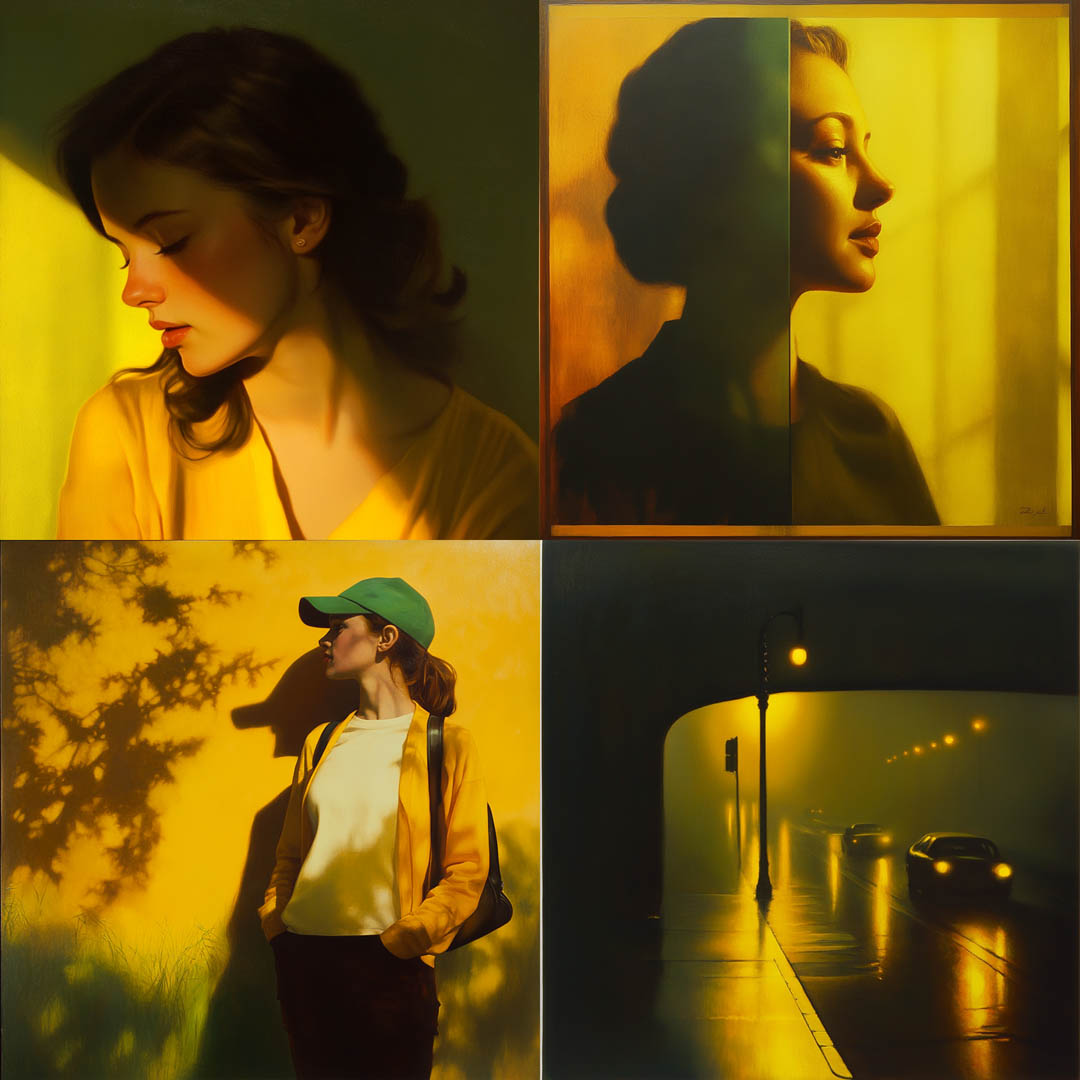 Haunting Yellow Photorealism