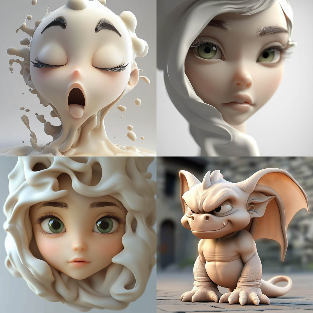 Milky 3D Sculpture