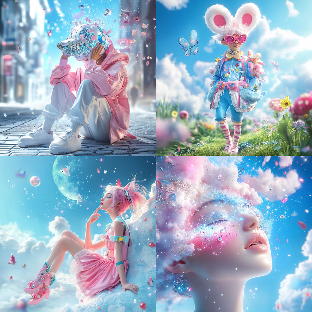 Pink and Blue Wonderland