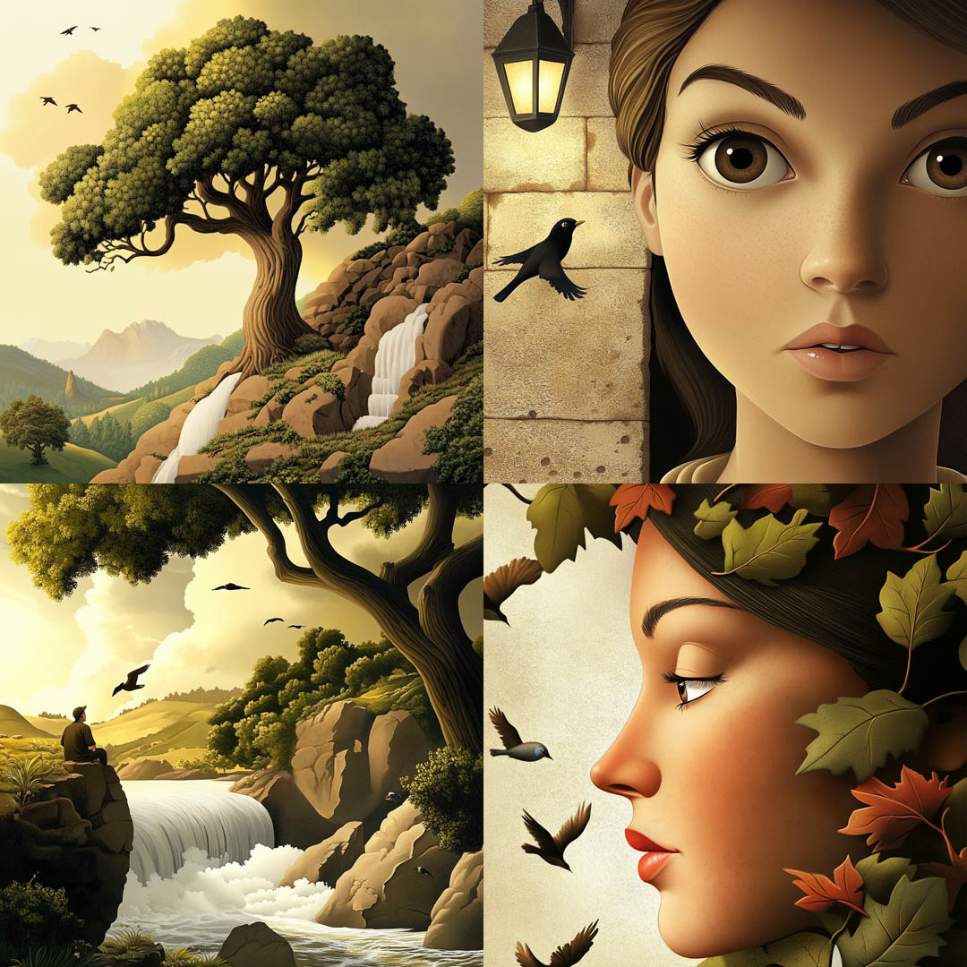 Retro Storybook Realism