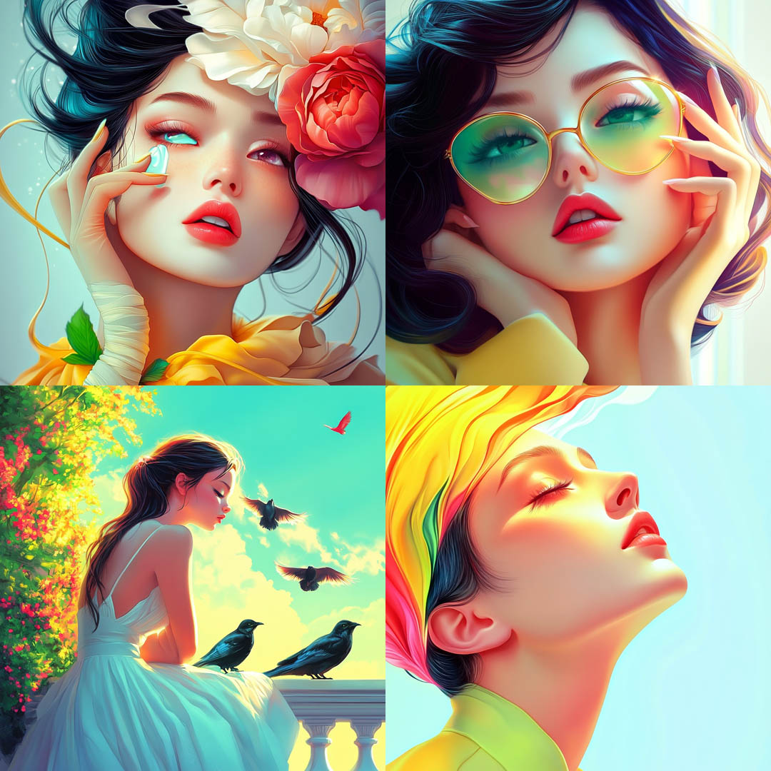 Colorful Airbrush Illustration