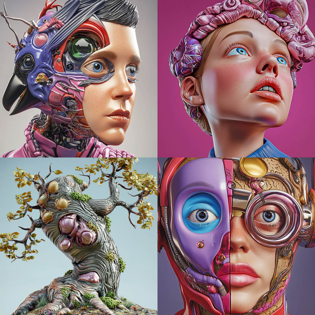 3D Sculpted Color Assemblage