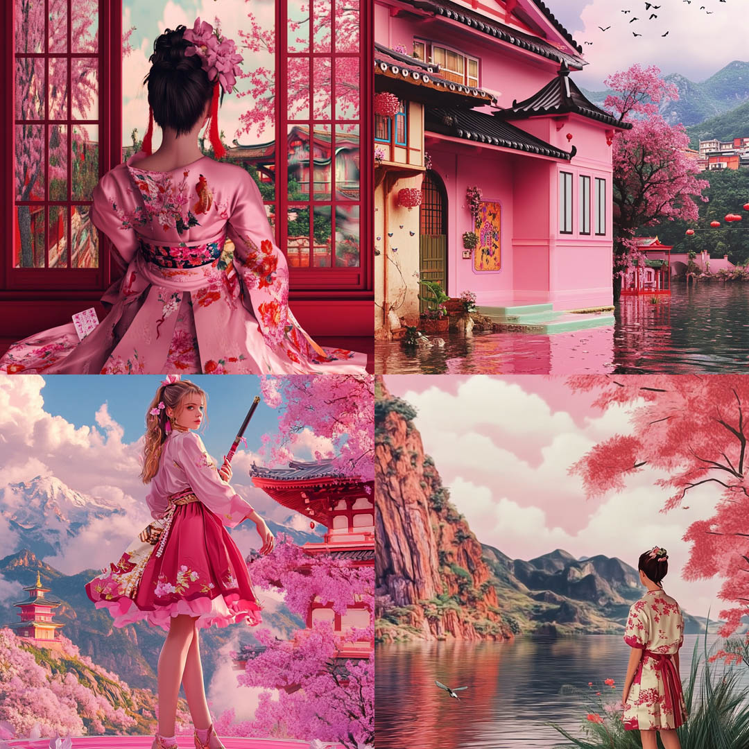 Photo-real Asia in Pink