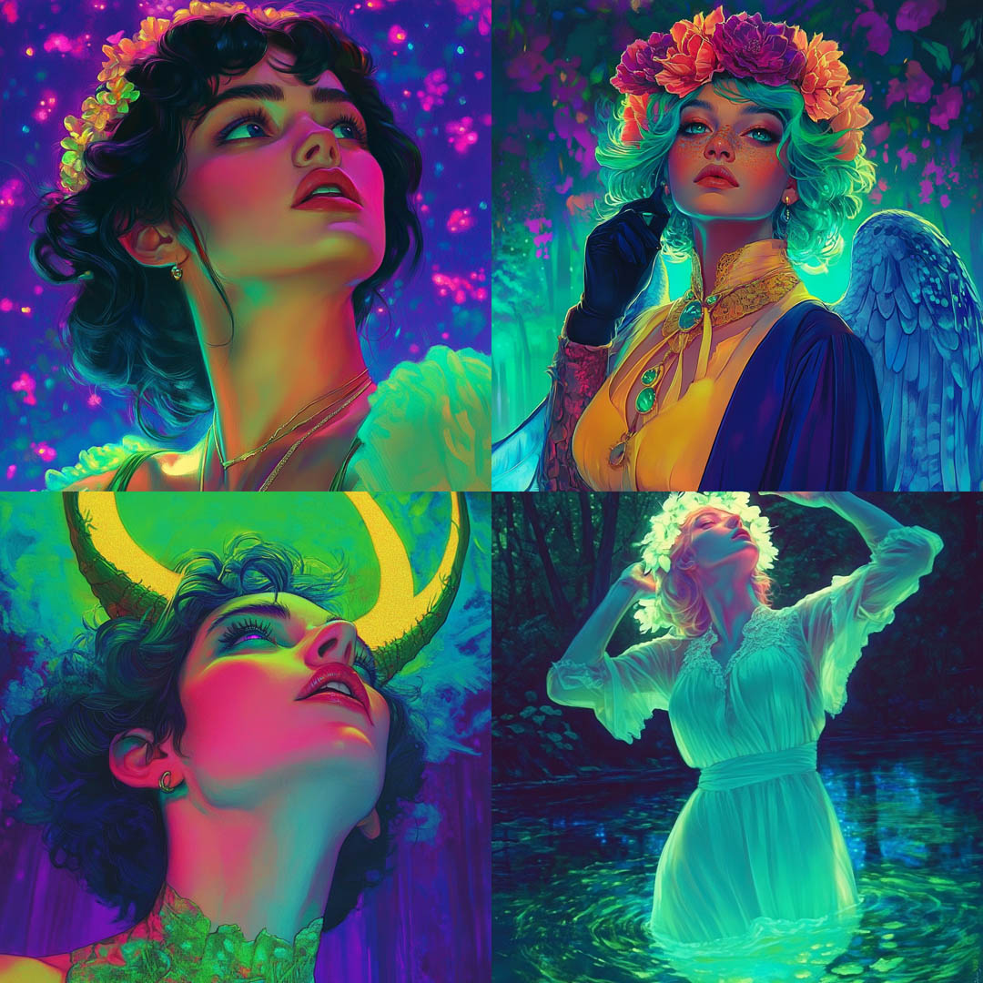 Vibrant Pan-chromatic Luminous Art