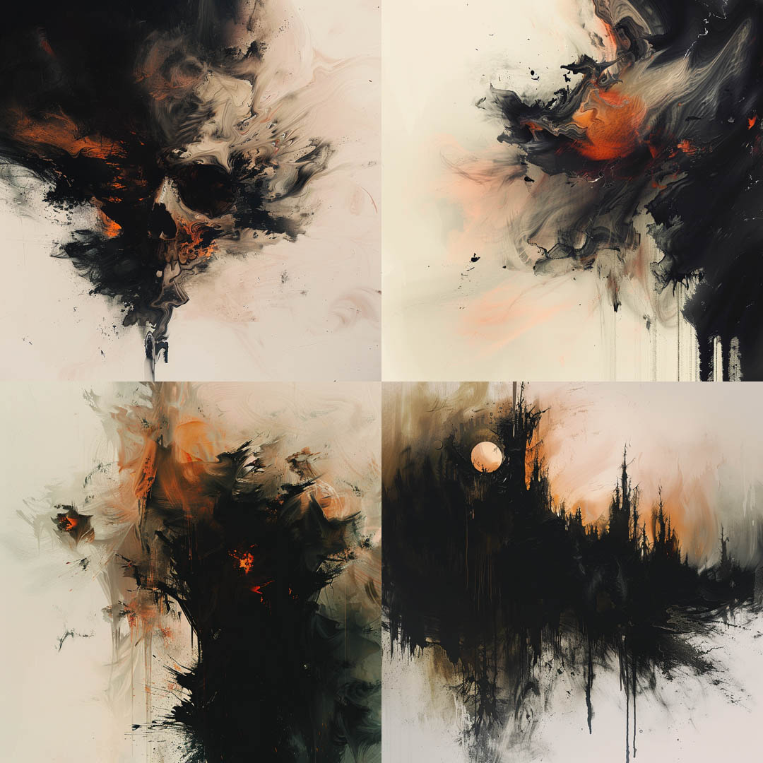 Painted Smoky Abstract