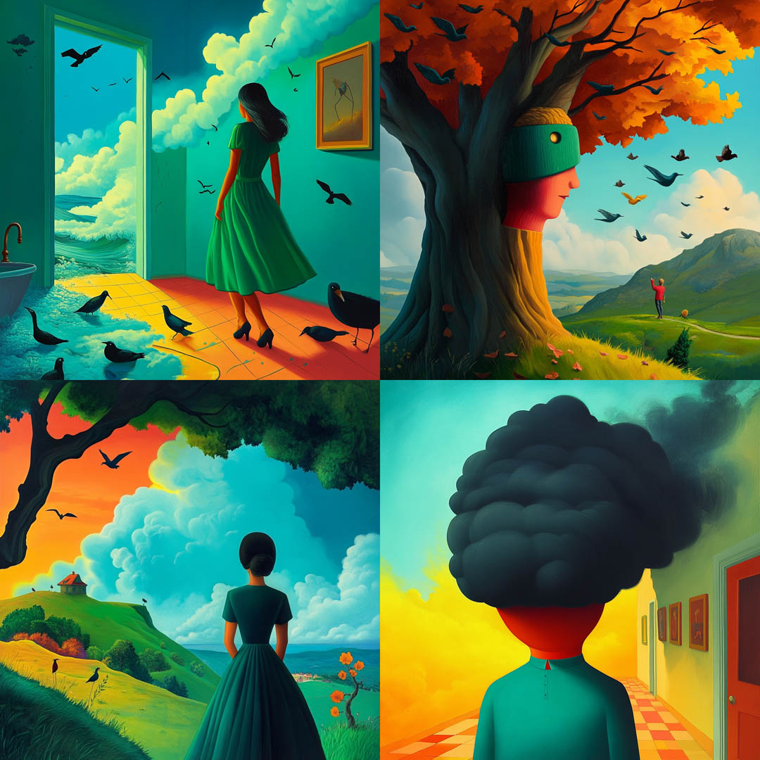 Vibrant Modern Surrealism