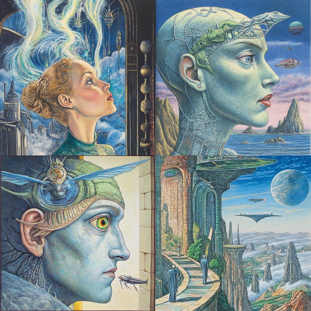 Surreal Colored Pencil Fantasy