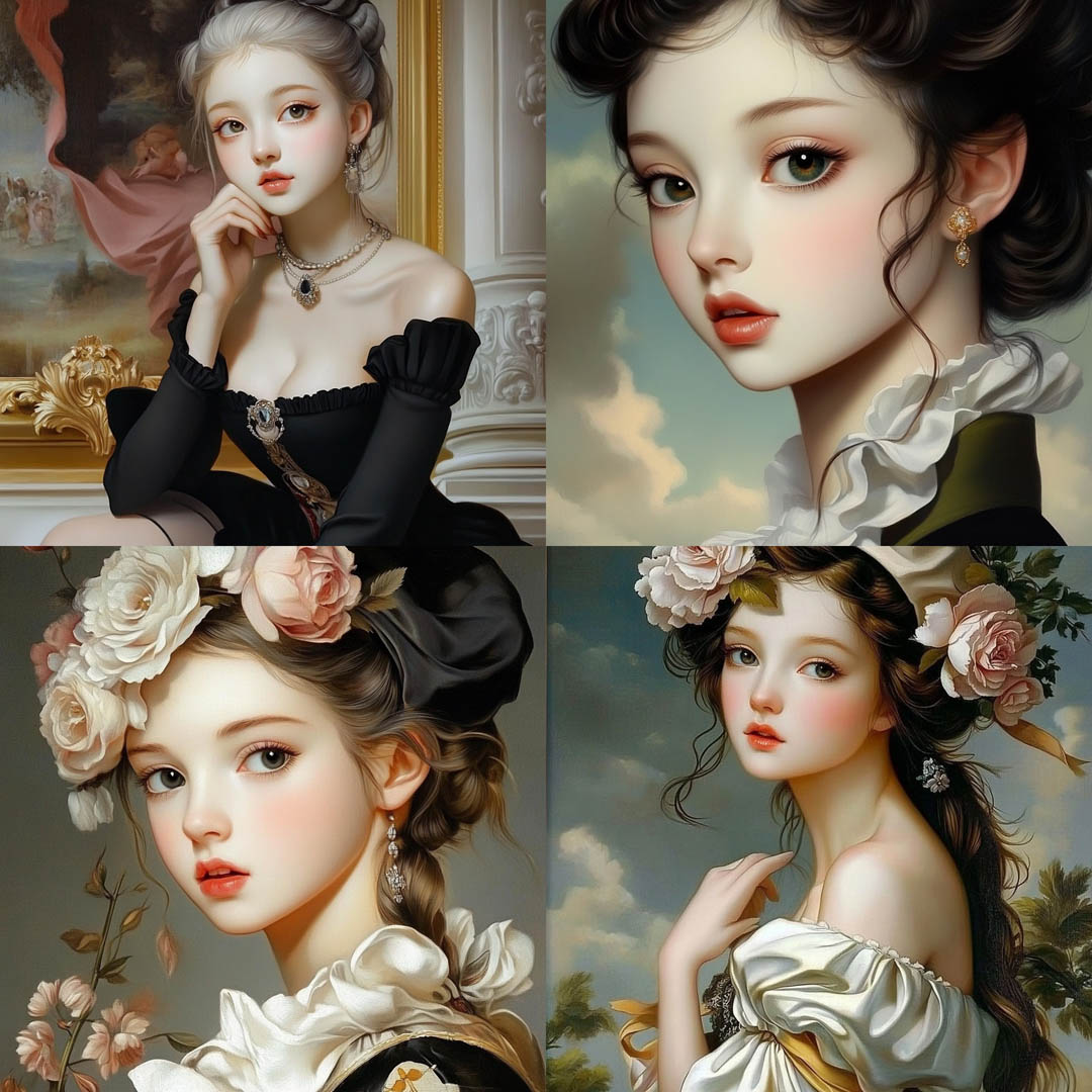 Rococo-inspired Illustration