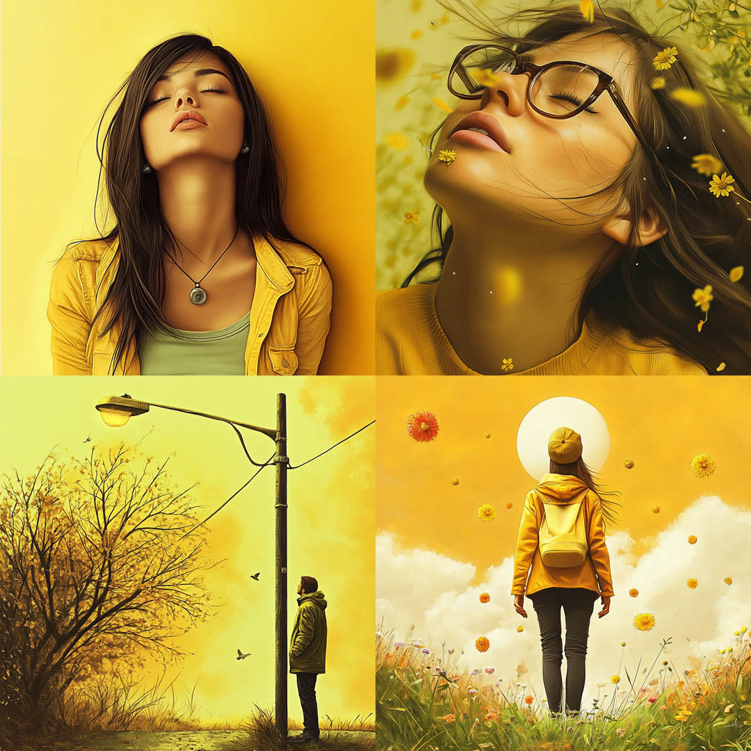 Yellow Photo-real Illustration