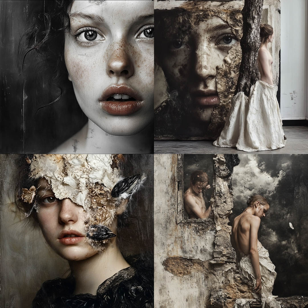 Muted Decayed Photorealism