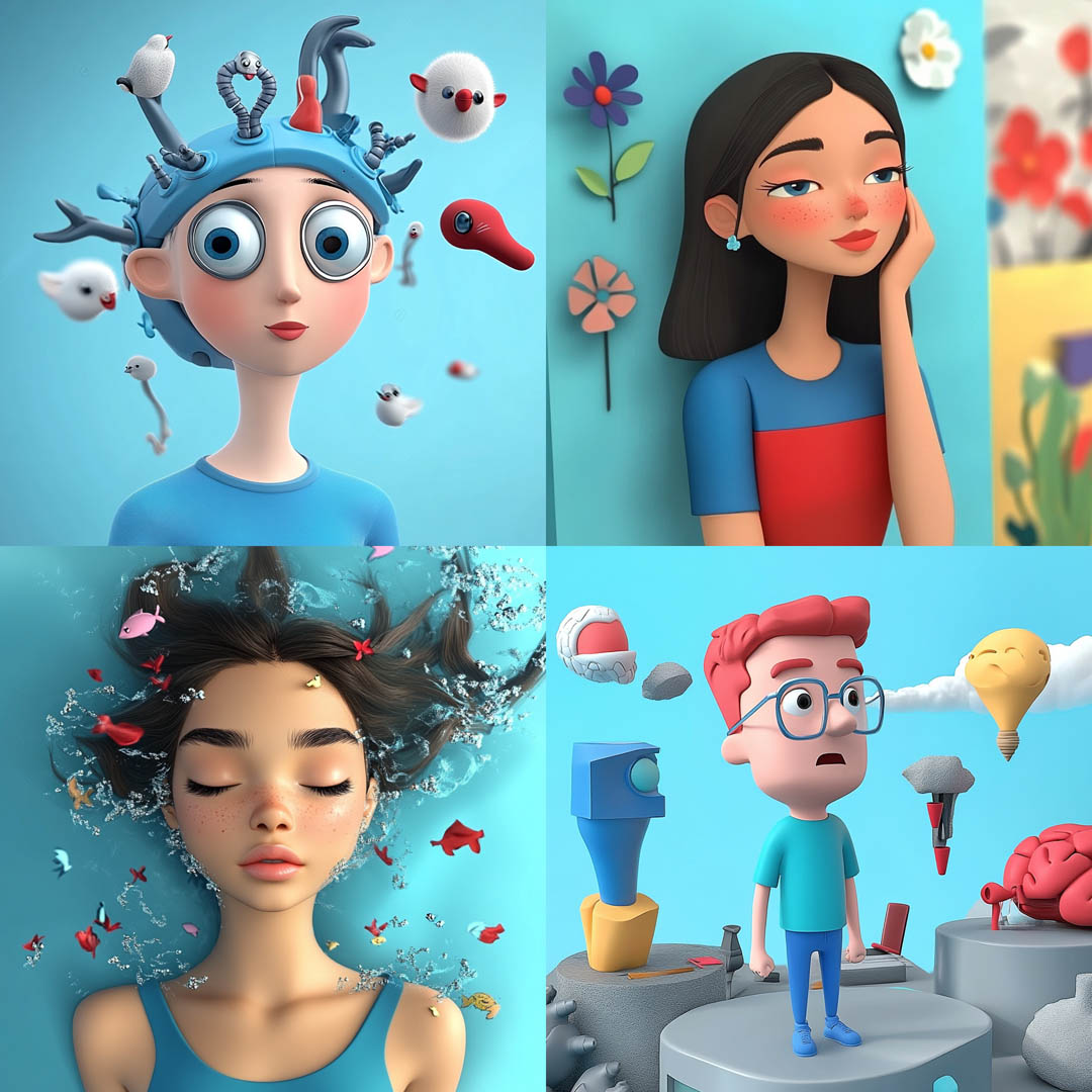 Colorful Cartoony 3D