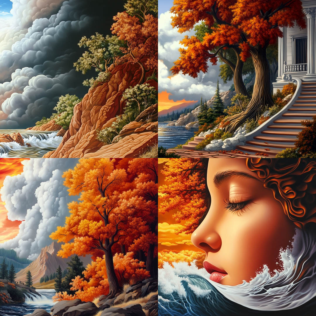 Richly Detailed Autumn Illustration