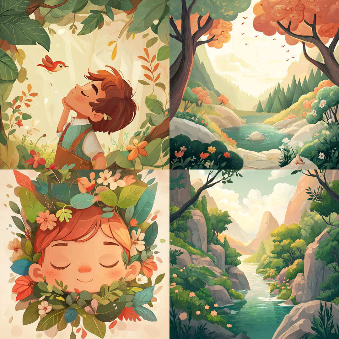 Warm Whimsical Storybook Illustration