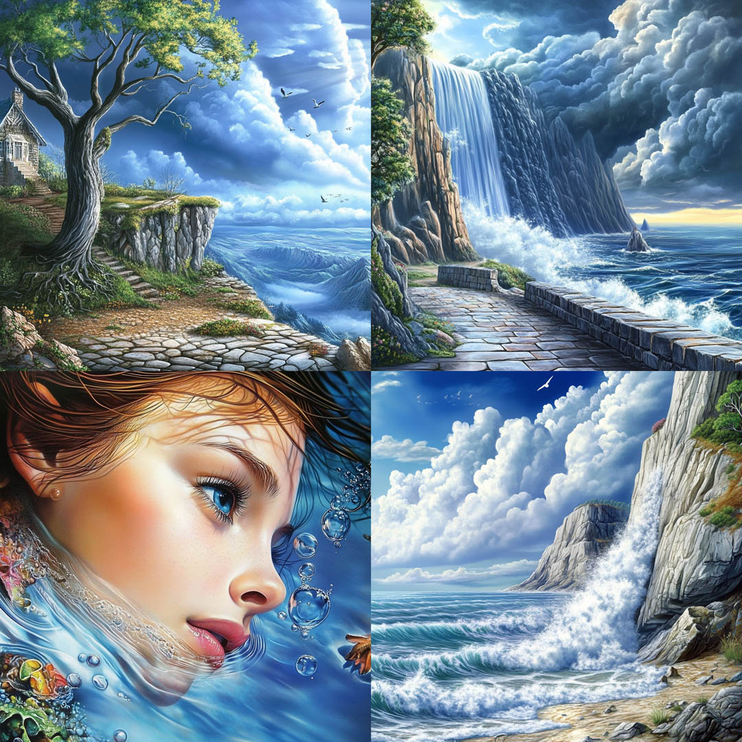 Hyperreal Seascape Surrealism