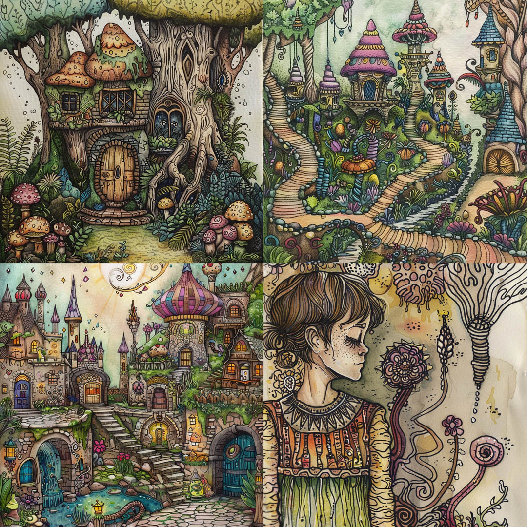 Enchanted Woodland Illustration