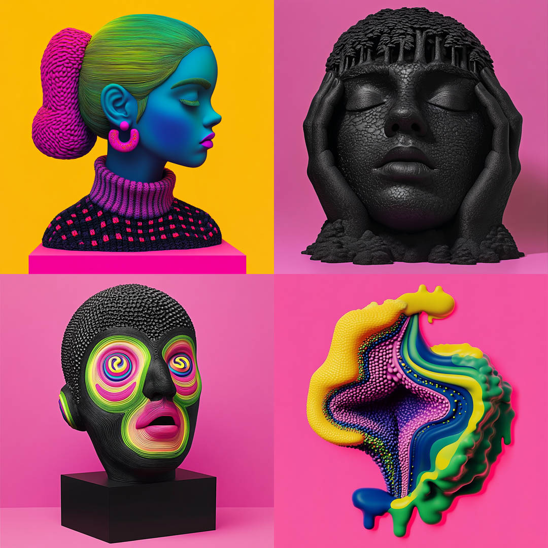 Colorful Pop Sculpture