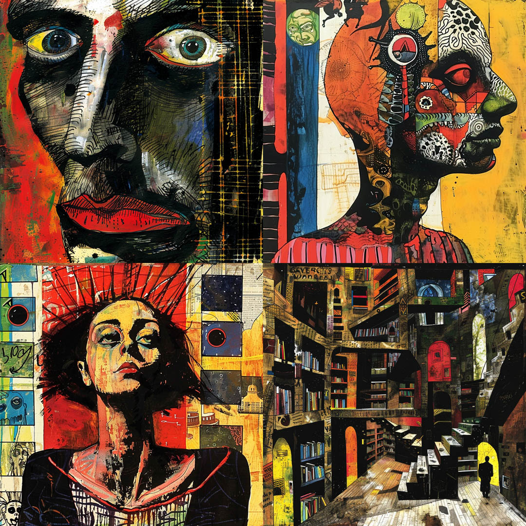 Neo-Expressionist Collage