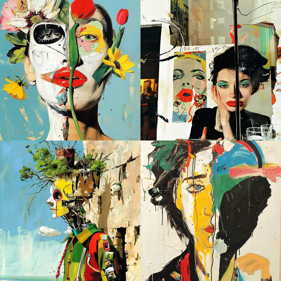 Painterly Collage Expressionism